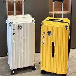 Suitcases Large Capacity Suitcase ABS+PC Large Size Luggage New Fashion Trolley Case with Five Wheels Anti-Fall Unisex Travel Bags Q240115