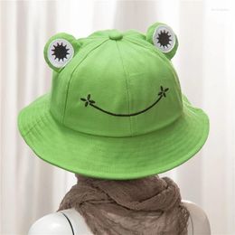 Berets Cute Parent-child Frog Children's Personality Breathable Sunscreen Shade Hat Summer Boy Cartoon Fisherman Cap
