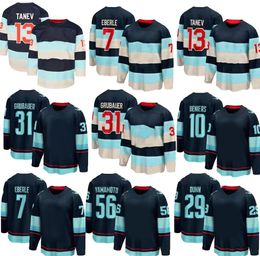 2024 Winter Classic Men's Hockey Jerseys Home Deep Sea Blue Premier Kraken Grubauer Kraken Grubauer Gourde Tanev Jersey dhgate yakuda For Men 2024