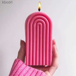 Craft Tools Creative Arch Door Silicone Candle Mold DIY U-Shaped Rainbow Bridge Plaster Epoxy Resin Candles Making Supplies Home Decor YQ240115