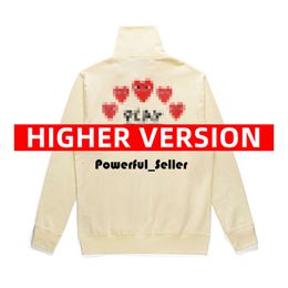 Women's Hoodies & Sweatshirts Play Commes Jumpers Des Garcons Letter Pullover Red Heart Hoodie Commes Hoodie Garcons Hoodie Eyes Red Heart Hoodie 5878