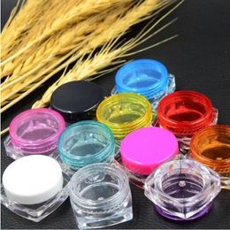 Plastic Wax Containers Boxes Jars Case 5g Colours Holder Wax Dabber Tools For Dry Wax Thick Oil Grease Paste Mastic