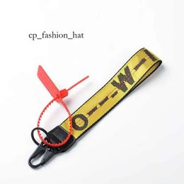 Off White Shoes Key Chain Luxury Keychain Key Chain Transparent Rubber Jelly Letter Print Men Women Canvas Off White Fashion Trend Brand Chromees Keychain 9925