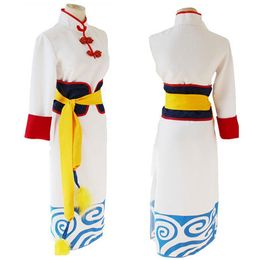 Gintama Kagura Cosplay Cheongsam Outfit Adult Halloween Costumes for Women272A