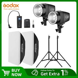 Bags Godox 300ws 2x 150ws Strobe Studio Flash Light Kit with Rt16 Trigger & 2x 50x70cm Softbox & 2x 190cm Light Stand