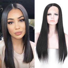 Synthetic Wigs MANWEI Long Black Straight Synthetic Wigs Natural Daily Bob Hair Wigs for Women Cosplay Lolita Heat Resistant Q240115