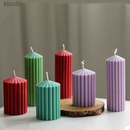 Craft Tools Aromatherapy Candle Mould DIY Handmade Geometric Candle Making Tools Home Decoration Stripe Spire Round Cone Candle Mould YQ240115