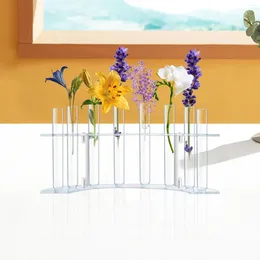 Vases Test Tube Vase Clear Plant Holder Flower For Countertop Bud Indoor Outdoor Dried Arrangement Wedding