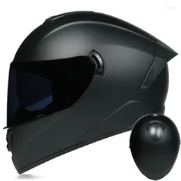 Motorcycle Helmets Bicycle Racing Helmet Men High Quality Protective Double Lens Crash Scooter Summer Dot Certification