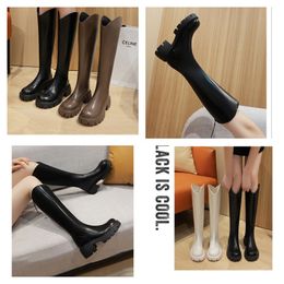 For Heel Pleated Thin Stacked Boots Women, Rainbow Gradient Rhinestone, Women's Shoes, Thigh High Boots, Large ,