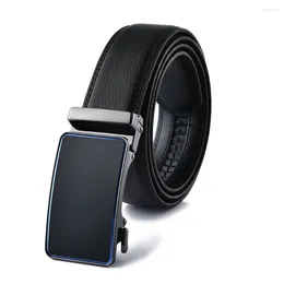 Belts Fashion Automatic Buckle Belt For Men Genuine Leather Men's Male Classy High Quality Designer Luxury Accessories Business