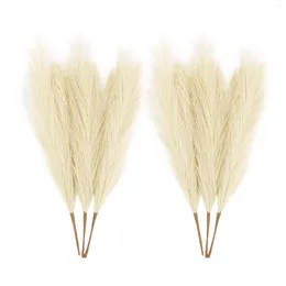 Decorative Flowers 6pcs Simulated Wedding Bedroom 7 Stems Living Room For Vase Rustic Artificial Pampas Grass Party Home Decor Farmhouse 2