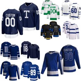 Team Hockey 89 Nicholas Robertson Jersey Kids Men Women 3 John Klingberg 18 Noah Gregor 75 Ryan Reaves 11 Max Domi 60 Joseph Woll 23 Matthew Knies 16 Mitchell Marner