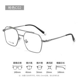 2024 Luxury Designer Ch Sunglasses for Women Chromes Glasses Frames Mens Pure Titanium Ultra Large Myopia High-end Heart Eyeglass Frame Ladies Unisex Eyewear 3tv7