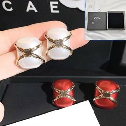 Boutique Vintage Metal Earrings Charm Women Jewellery Romantic Style Birthday Gift Earrings Luxury Red Earrings Designed for Women Ear Stud With Box