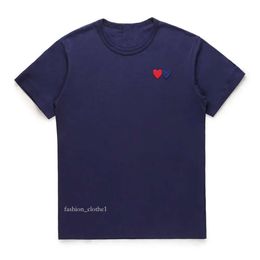 2023 Play Mens T Shirt Designer Red Commes Heart Women Garcons S Dress Shirt Badge Des Quanlity Ts Cotton Cdg Embroidery Short Sleeve Represnt Tshirt Shirt Man 600