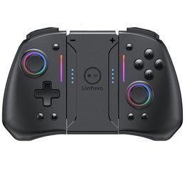 LinYuvo KS42 JoyPad Wireless Controller Metal Joystick for Nintend Switch Game Wake-up 6 Axis Gyro Bluetooth Controller Gamepad 240115