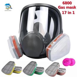 Necklaces New Chemical Respirator 6800 Dust Respirator Antifog Full Face Mask Filter for Acid Gas, Welding Spray Paint Insecticide