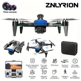 Double-battery Equipped New K90 Quadcopter Drone With High-definition ESC Three Cameras, GPS Global Positioning Brushless Motor, Smart Obstacle Avoidance.