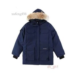 Canda Goose Piumino da uomo Piumino firmato Abbigliamento di alta qualità Canada G08 Expedition Parka Cappotto da uomo Lupo Vera pelliccia Donna 4 PZS3