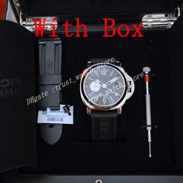 New KING Factory WATCH 44mm Black Face Rubber Strap Super P Mechanical Automatic Movement KINGF Fashion Mens Watches With Original Box Strap