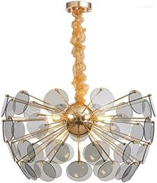 Pendant Lamps Modern Chandelier 9 Lights Fireworks Lighting Adjustable Ceiling Light Fixture For Bedroom Living Room