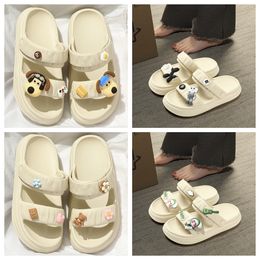 Big eyed sandals super soft Women's Summer New Style eva Thick bottom anti slip home furnishings Odourless feet outdoor indoor Two pronged slip on