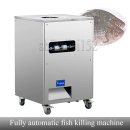 Vertical Commercial Killing Fish Machine Multi-Function Automatic Open Belly/Open Back Fish Killers For Restaurant/Canteen 1pc