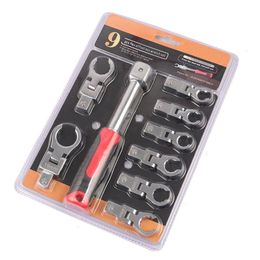 Screwdrivers Portable Ratchet Wrench 72 Gear Shaking Head Interchangeable Combination Set Rotatable 180 °Removable Flexible Torque Dht2X