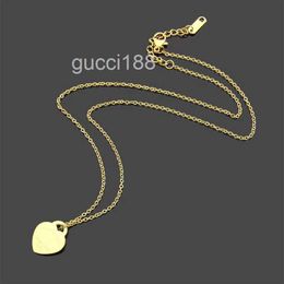 Necklace Classic 18k Pendant Fashion Charms Men Women Heart High Quality Stainless Steel Jewellery FS1R 39KE