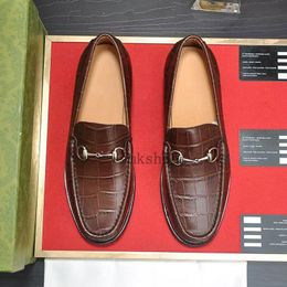 Luxurious Designer Men Dress Shoes Genuine Leather Black brown Moccasins Business Handmade Shoe Formal Party Office Wedding Men Loafers Shoes 1.9 z4