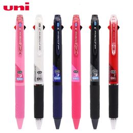 Japan Uni JETSTREAM Smooth Multi-Function Middle Pen SXE3-400 Ballpoint Pen Tri-Color Pen Office Writing Learning 0.38/0.5mm 240116