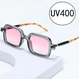 Sunglasses Fashion Trendy UV400 Sun Glasses Women's Retro Travel Riding Hiking Sports Unisex Female Square Frame Shades