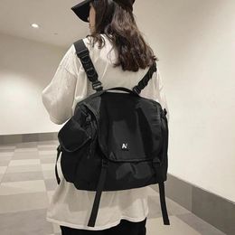 Bags New Women's Bag Pack 2023 Trend Techwear Harajuku Nylon Aesthetic Gothic School Backpacks Women Rucksack Korean Style Mochila