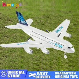est A380 RC Plane 3CH 24G EPP Remote Control Machine Airplane Fixedwing RTF Aircraft Model Kid Outdoor Toy for Boys 240116