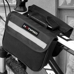 Outdoor Sports Bicycle Riding Bags Mountain Bike Saddlebags Cycling Front Beam Bags 240116