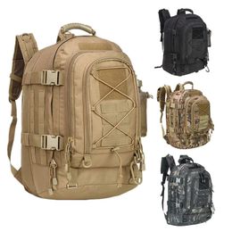 60L Military Tactical Backpack Army Molle Assault Rucksack 3P Outdoor Travel Hiking Rucksacks Camping Hunting Climbing Bags 240116