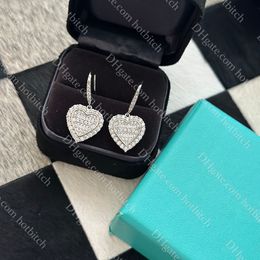 Love Earrings Designer Women Diamond Earrings Classic Ear Studs Womens Sterling Silver Jewelry High Quality Jewelry With Box