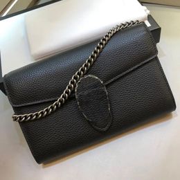 Crossbody bag With Original box Fashion Women Leather Shoulder Handbag Purse cross body messenger chain lady bags handbags 20cm