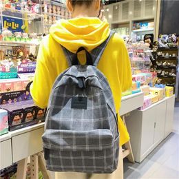 Bags New Fashion Girl College School Bag Casual Simple Women Backpack Striped Book Packbags for Teenage Travel Shoulder Bag 2021