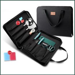 Outdoor Portable Camping Bag Picnic Kitchen Utensils Knife Chopping Board Set Selfdriving Tour Barbecue Equipment 240116