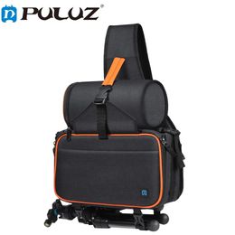 accessories Puluz Portable Outdoor Triangle Style Slr Camera Bag with Removable Lens Bag Sling Waterproof Backpack Shoulder Messenger Bags