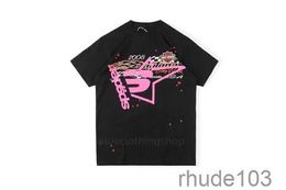 Men t Shirt Pink Young Thug Sp5der 555555 Mans Women Quality Foaming Printing Spider Web Pattern Tshirt Fashion Top Tees R51Q R51Q 12AJ 12AJ