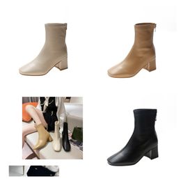 Designer Boots Tall Brands Winter Women's Redbotto Lock Kate Botta Booty Pointed Toe High Heels Lady Booties Party Wedding Foo 89