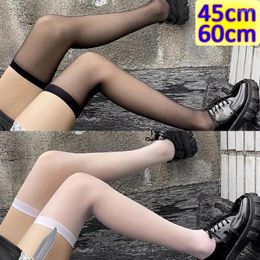 Women Socks Sweet Thin Lace Stockings Transparent Lolita Thigh High Long Gothic Punk Girls Sexy Nylon Legging Cosplay Half Sock