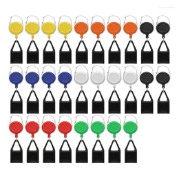 Keychains 28 Pcs Retractable Lighter Holder Keychain Sleeve Clip Assorted Colour With Single