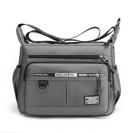 Men's Messenger Bag Crossbody Shoulder Bags Men Small Sling Pack For Work Business Waterproof Oxford Packs Satchel Purse 240116