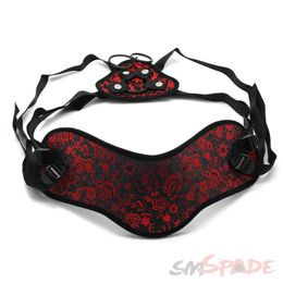 SMSPADE Plus Size Beginner's Red and Black Strap On Dildo Harness AdjustableFor Lesbian Gay Adult Game Sex Product 240115