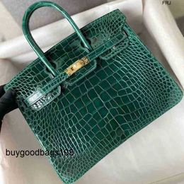 Designer Bags Womens Handbags Have Logo Skin s Alligator Bright Face Womens Bag 25 Sewn Fog Nail