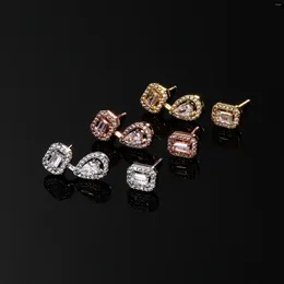 Stud Earrings 925 Silver Luxury Gift My Twin Series Bright Accessories Do Fashion Women High Quality Zircon